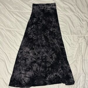Tie dye maxi skirt
